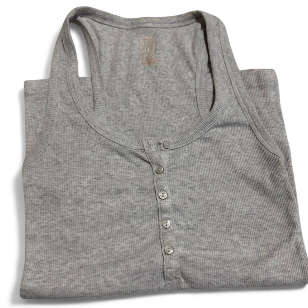 Aerie Real Soft Henley Tank Top